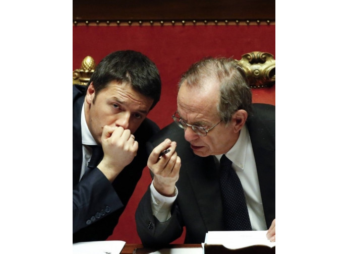 Renzi e Padoan Renzi e Padoan